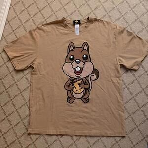 drewhouse brown Sherman the squirrel SS tee. NWOT XL - authentic